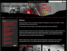 Tablet Screenshot of boxingclubnokia.com